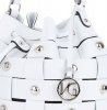 Vittoria Gotti Modna Torebka Skórzana Unikatowy Shopper Made in Italy Biała